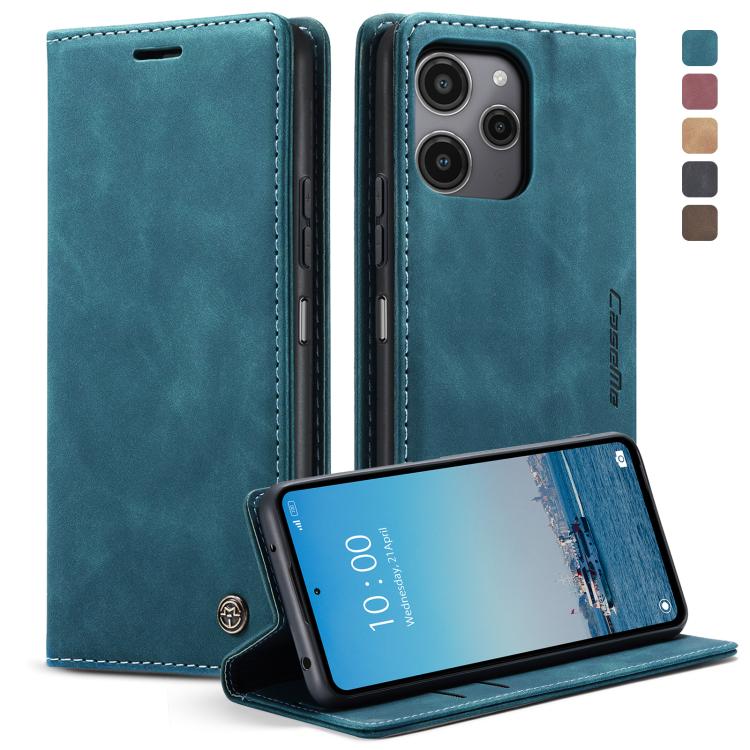 For Xiaomi Redmi 12 4G / 12 5G/Note 12R CaseMe 013 Multifunctional Horizontal Flip Leather Phone Case(Blue)