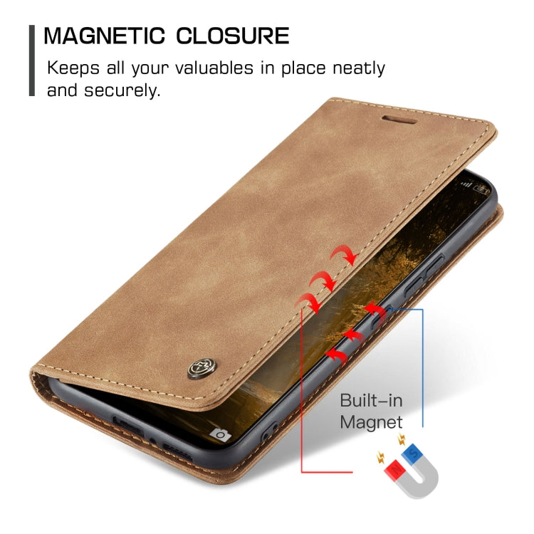 For Xiaomi Redmi Note 13 4G CaseMe 013 Multifunctional Horizontal Flip Leather Phone Case(Brown) - free shipping - PMC Jewellery - Order now!