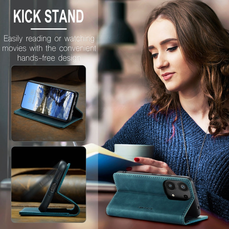 For Xiaomi Redmi Note 13 Pro 4G CaseMe 013 Multifunctional Horizontal Flip Leather Phone Case(Blue) - free shipping - PMC Jewellery - Order now!