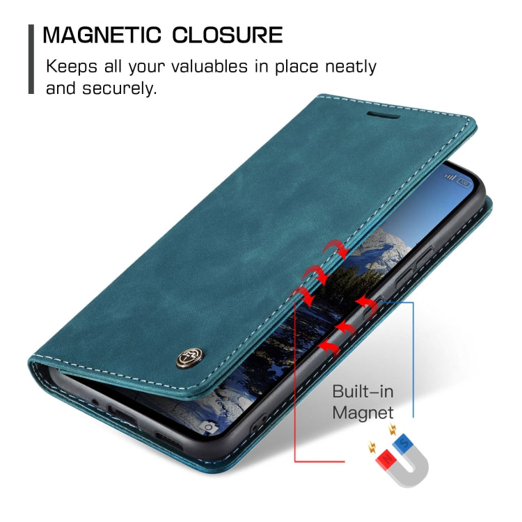 For Xiaomi Redmi Note 13 Pro 4G CaseMe 013 Multifunctional Horizontal Flip Leather Phone Case(Blue) - free shipping - PMC Jewellery - Order now!