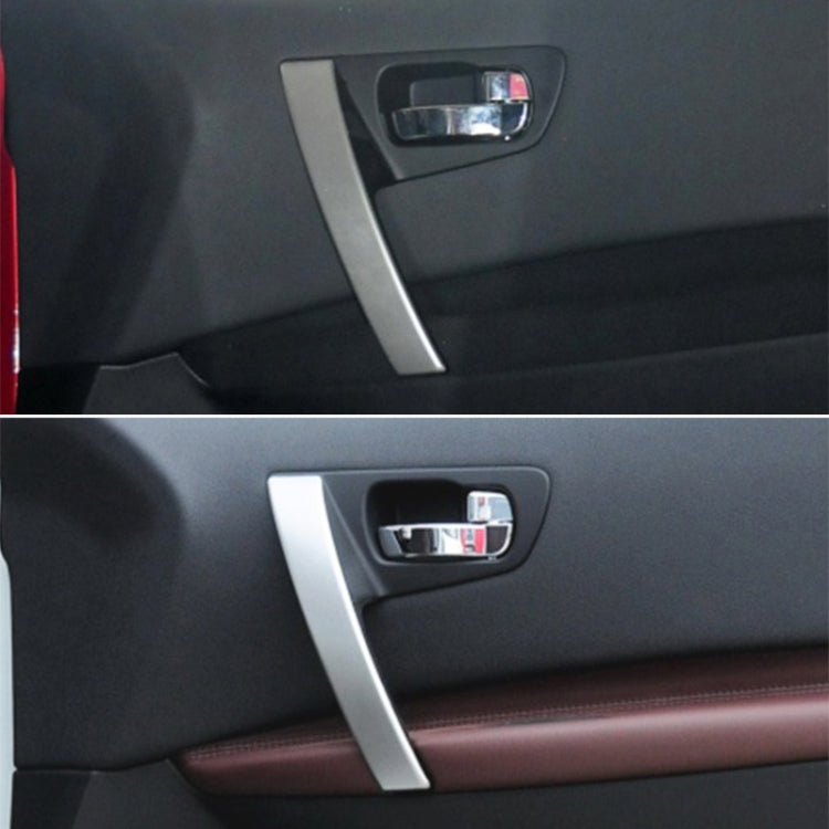 For Nissan Qashqai Left-Drive Car Door Inside Handle Cover, Type:Cover Right(Black) - Door Handles by PMC TechLife | Online Shopping South Africa | PMC TechLife | Buy Now Pay Later Mobicred