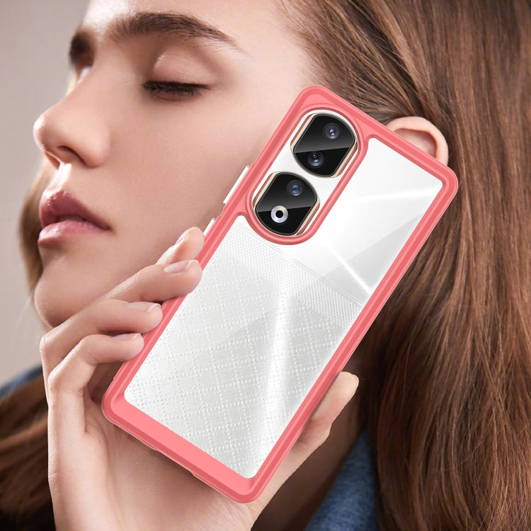 For Honor 80 Pro Colorful Series Acrylic Hybrid TPU Phone Case(Red) - Honor Cases by PMC TechLife | Online Shopping South Africa | PMC TechLife | Buy Now Pay Later Mobicred