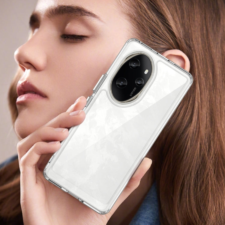 For Honor 100 Pro Colorful Series Acrylic Hybrid TPU Phone Case(Transparent) - Honor Cases by PMC TechLife | Online Shopping South Africa | PMC TechLife | Buy Now Pay Later Mobicred