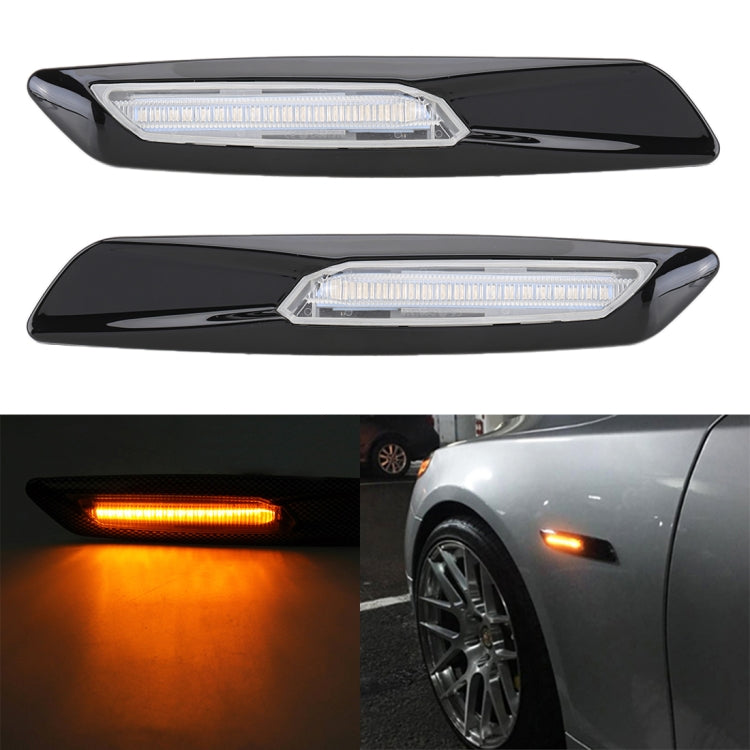 2 PCS Car Fender Light LED Leaf Board Side DC12V / 1.7W for BMW, Yellow Light, Style:C