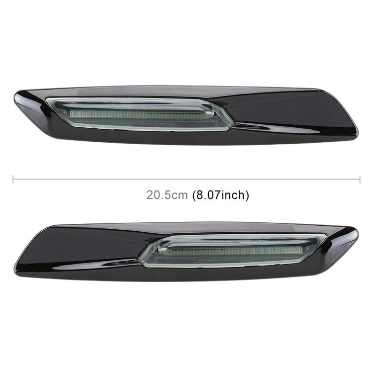 2 PCS Car Fender Light LED Leaf Board Side DC12V / 1.7W for BMW, Yellow Light, Style:D