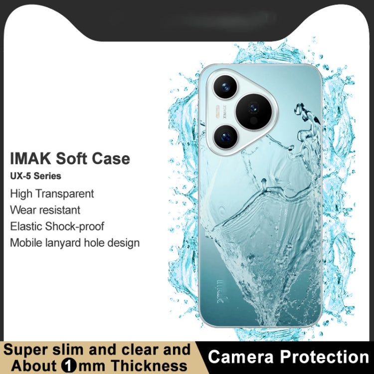 For Huawei Pura 70 imak UX-5 Series Transparent Shockproof TPU Protective Case