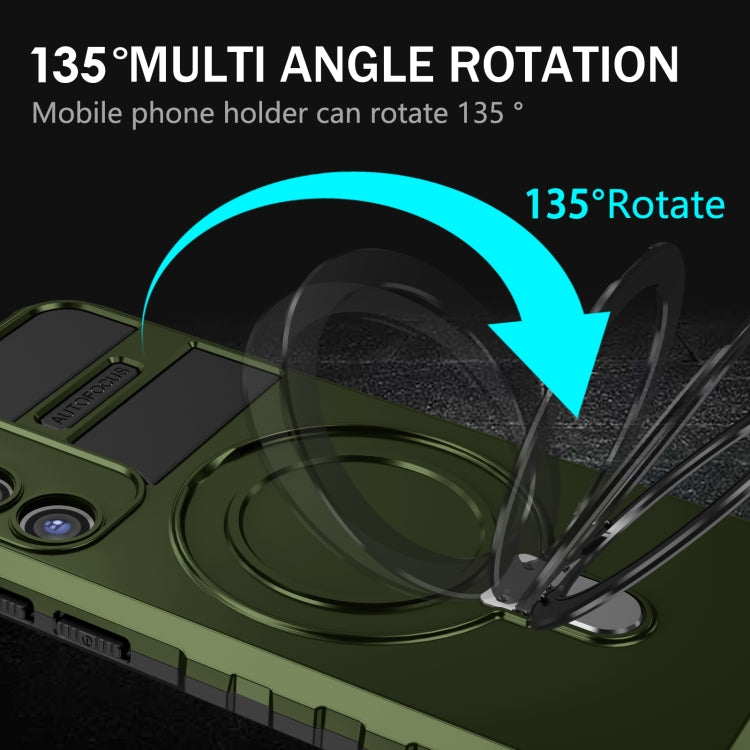 For Samsung Galaxy S23+ 5G MagSafe Magnetic Holder Phone Case(Green) - Galaxy S23+ 5G Cases by PMC TechLife | Online Shopping South Africa | PMC TechLife