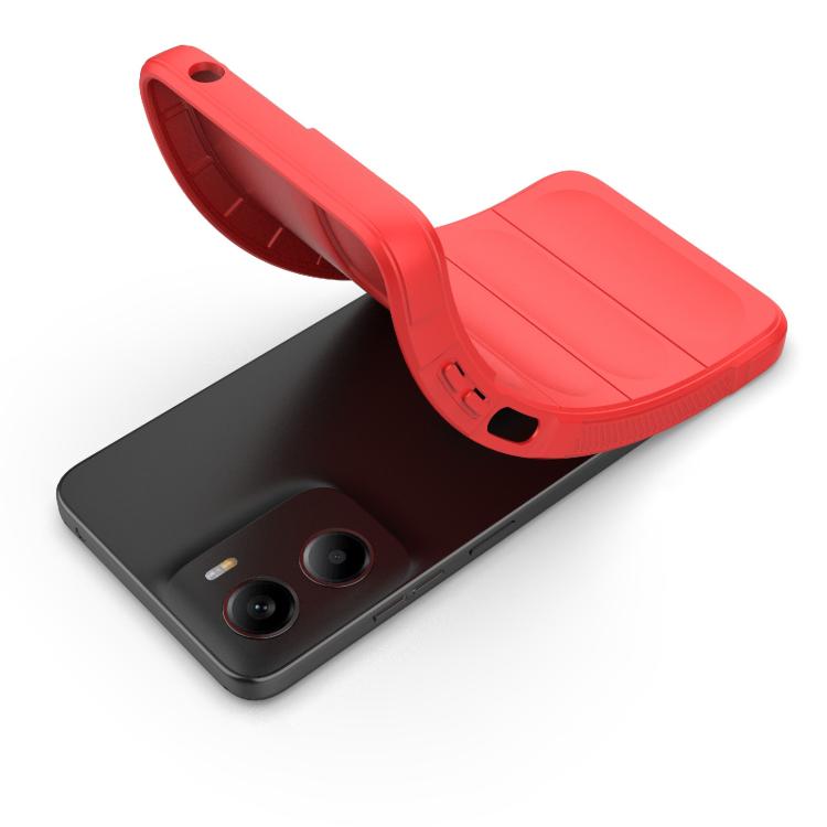 For Motorola Moto G05 4G / E15 Magic Shield TPU + Flannel Phone Case(Grey)