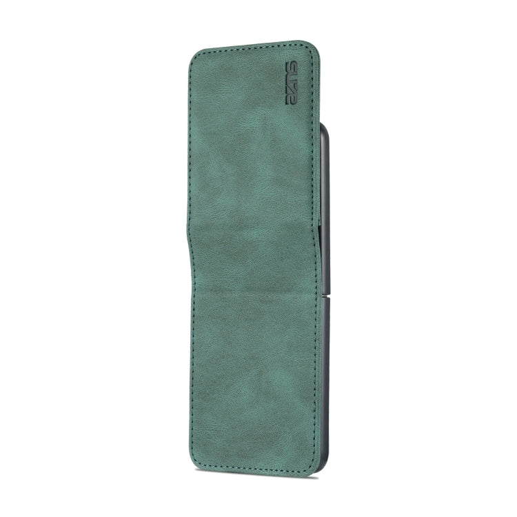For Samsung Galaxy Z Flip5 AZNS Dream II Skin Feel PU+TPU Horizontal Flip PU Phone Case(Green)