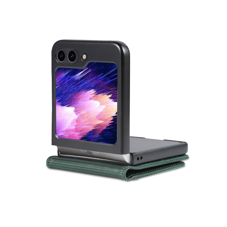 For Samsung Galaxy Z Flip5 5G AZNS Magnetic Calf Texture Flip Leather Phone Case(Dark Green) - Galaxy Z Flip5 Cases by AZNS | Online Shopping South Africa | PMC TechLife