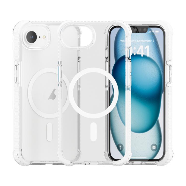 For iPhone 16e Acrylic Magsafe Magnetic Shockproof Phone Case(Transparent)