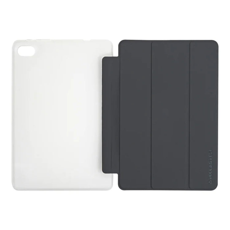 For Teclast M40 Plus 3-Fold Holder Folio Leather Tablet Smart Case(Grey) - Teclast by TECLAST | Online Shopping South Africa | PMC Jewellery | Buy Now Pay Later Mobicred