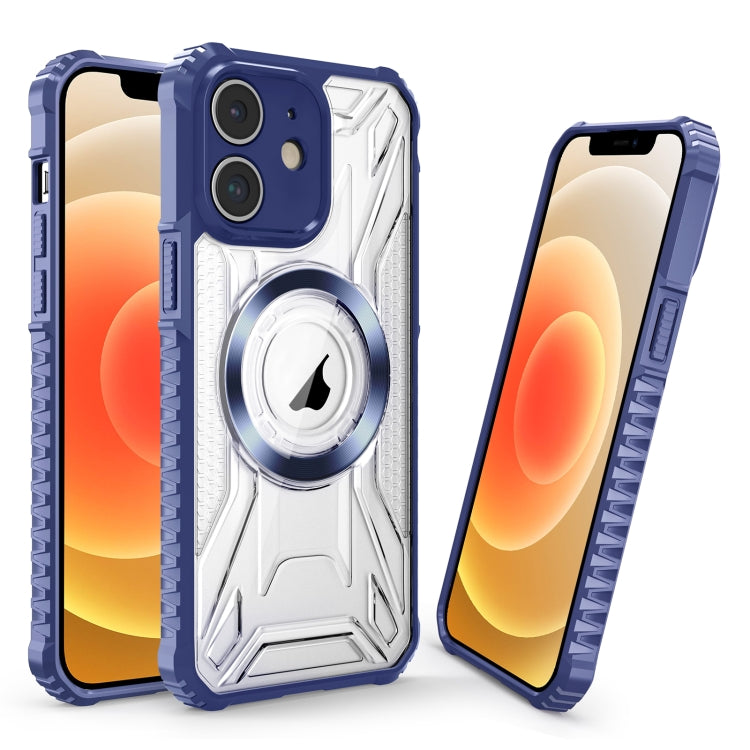 For iPhone 12 CD Texture Magsafe Phone Case(Sapphire)