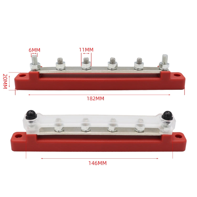 CP-3121-01 150A 48V RV Yacht Car Single-row 4-way Terminal Busbar - Booster Cable & Clip by PMC TechLife | Online Shopping South Africa | PMC TechLife | Buy Now Pay Later Mobicred