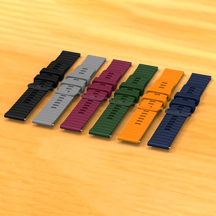 For Huawei Watch 4 / 4 Pro Wavy Dot Pattern Solid Color Silicone Watch Band(Beige) - Watch Bands by PMC TechLife | Online Shopping South Africa | PMC TechLife