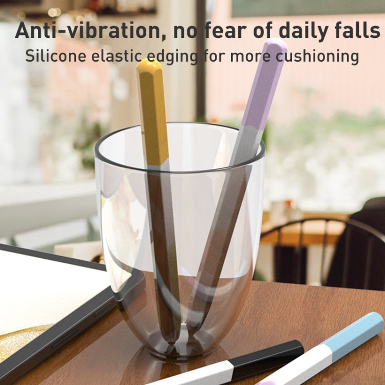 For Samsung Galaxy Tab S6 Lite LOVE MEI Rainbow Liquid Silicone Protective Pen Case(Black) - Pencil Accessories by LOVE MEI | Online Shopping South Africa | PMC TechLife