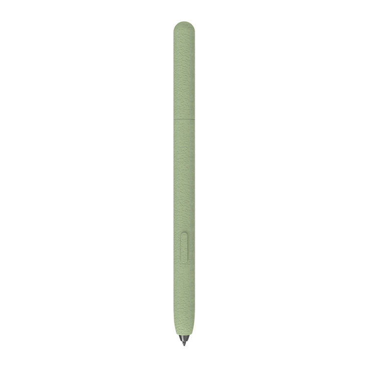For Samsung Galaxy Tab S6 Lite LOVE MEI Frosted Leather Texture Silicone Protective Pen Case(Green)