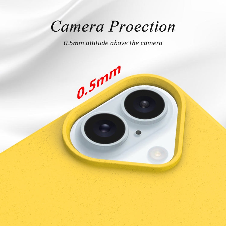 For iPhone 16 Plus Starry Series Shockproof Straw Material + TPU Protective Case(Starlight)