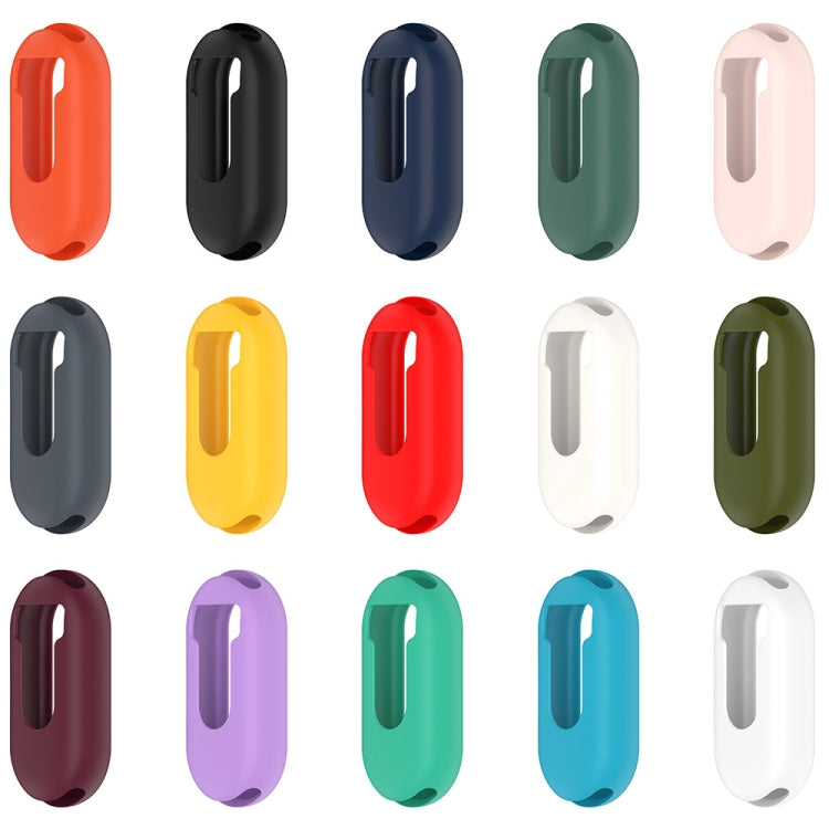 For Xiaomi Mi Band 8 Pure Color Silicone Watch Protective Case(Wine Red) - Watch Cases by PMC TechLife | Online Shopping South Africa | PMC TechLife