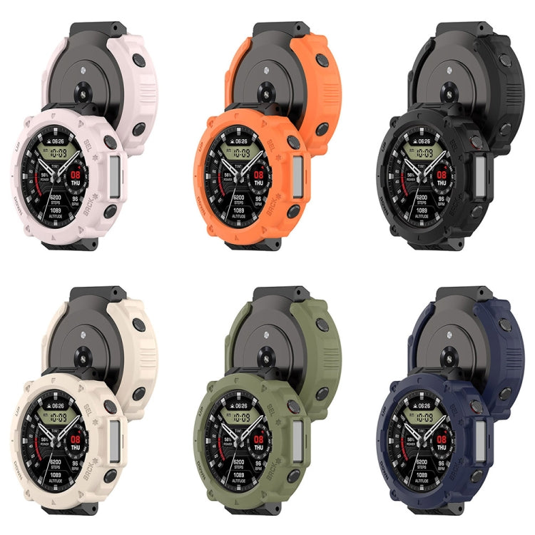 For Amazfit T-Rex Ultra Armor Hollow Watch Protective Case(Orange) - Watch Cases by PMC TechLife | Online Shopping South Africa | PMC TechLife