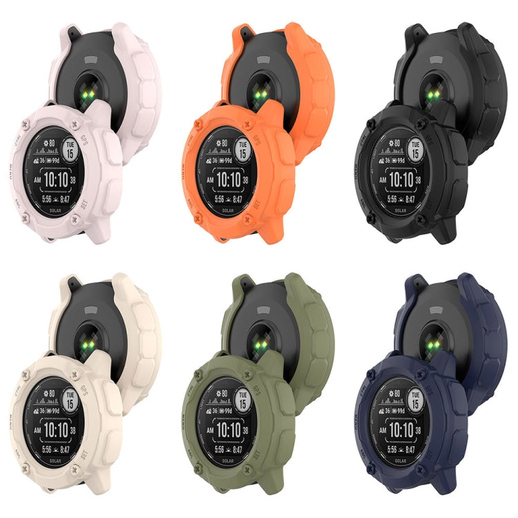 For Garmin Instinct 2X Armor Hollow Watch Protective Case(Black) - Watch Cases by PMC Jewellery | Online Shopping South Africa | PMC Jewellery | Buy Now Pay Later Mobicred