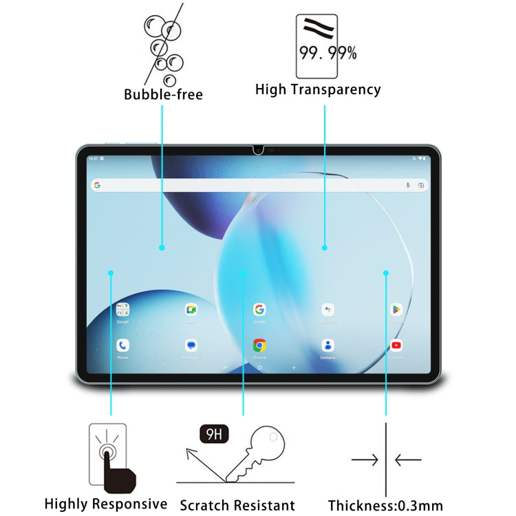 For Doogee T30 Pro 11 2024 9H 0.3mm Explosion-proof Tempered Glass Film