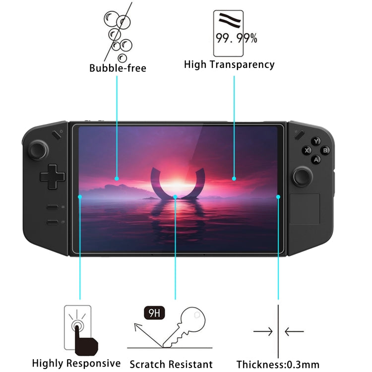 For Lenovo Legion Go 8.8 inch 2pcs 9H 0.3mm Explosion-proof Tempered Glass Film - free shipping - PMC Jewellery - Order now!