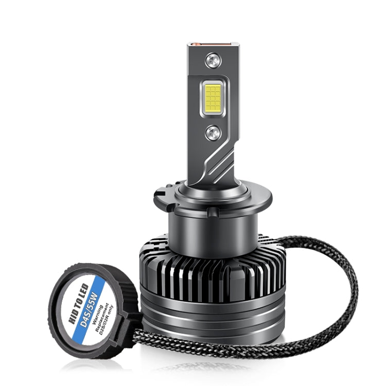 P15 1 Pair D4S / D4R DC10-32V / 35W / 6000K / 4000LM IP68 Water-resistant Car LED Headlight
