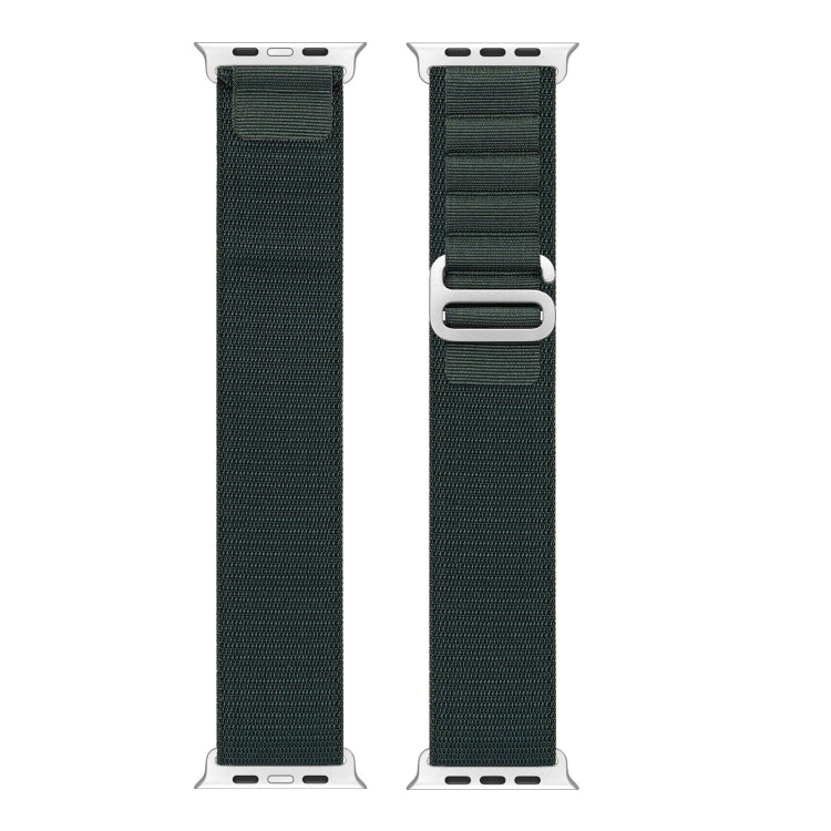 For Apple Watch Series 8 45mm DUX DUCIS GS Series Nylon Loop Watch Band(Green)