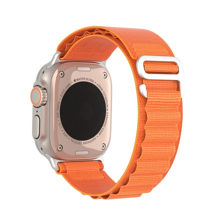 For Apple Watch Series 9 45mm DUX DUCIS GS Series Nylon Loop Watch Band(Orange)