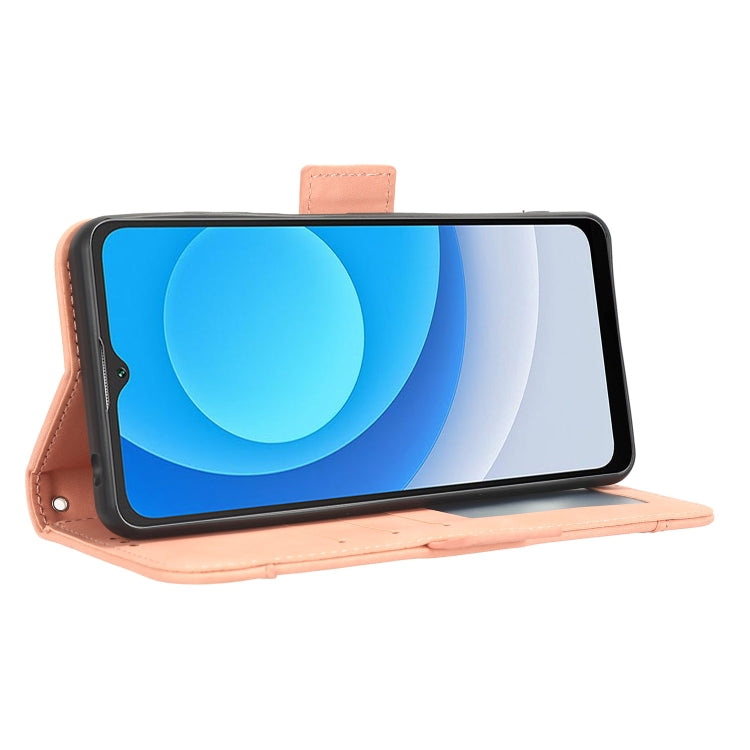 For Blackview A53 / A53 Pro Skin Feel Calf Texture Card Slots Leather Phone Case(Pink) - More Brand by PMC TechLife | Online Shopping South Africa | PMC TechLife