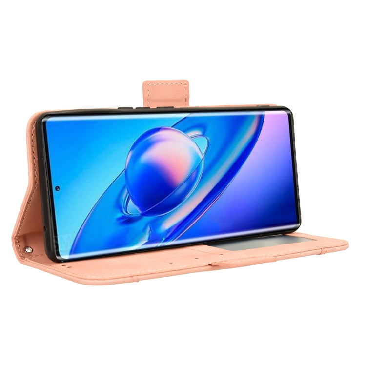 For Blackview A200 Pro Skin Feel Calf Texture Card Slots Leather Phone Case(Pink) - More Brand by PMC TechLife | Online Shopping South Africa | PMC TechLife