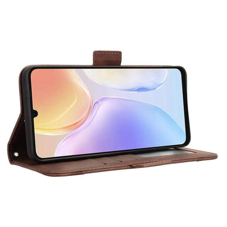 For Ulefone Note 20 Pro Skin Feel Calf Texture Card Slots Leather Phone Case(Brown) - Ulefone Cases by PMC TechLife | Online Shopping South Africa | PMC TechLife | Buy Now Pay Later Mobicred