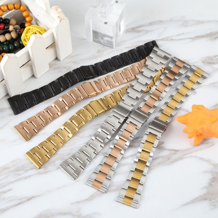 For Huawei Watch 4 22mm Three-bead Stainless Steel Watch Band(Gold) - free shipping - PMC TechLife - Order now!