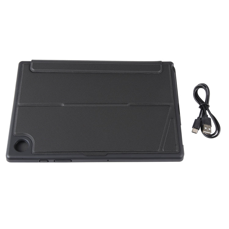 TA08B-AS Pivot Backlight Lower Pen Slot Bluetooth Keyboard Leather Case For Samsung Galaxy Tab A8 10.5/X205/X200(Black) - Samsung Keyboard by PMC TechLife | Online Shopping South Africa | PMC TechLife