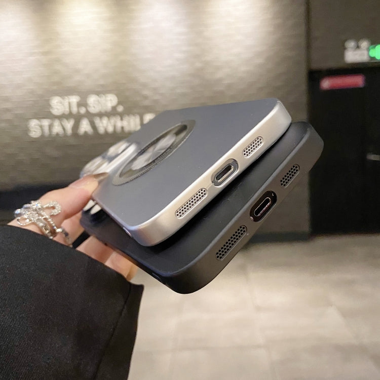 For iPhone 12 Pro Max Electroplating Oil Injection Magsafe Magnetic PC Phone Case(Green) - iPhone 12 Pro Max Cases by PMC TechLife | Online Shopping South Africa | PMC TechLife