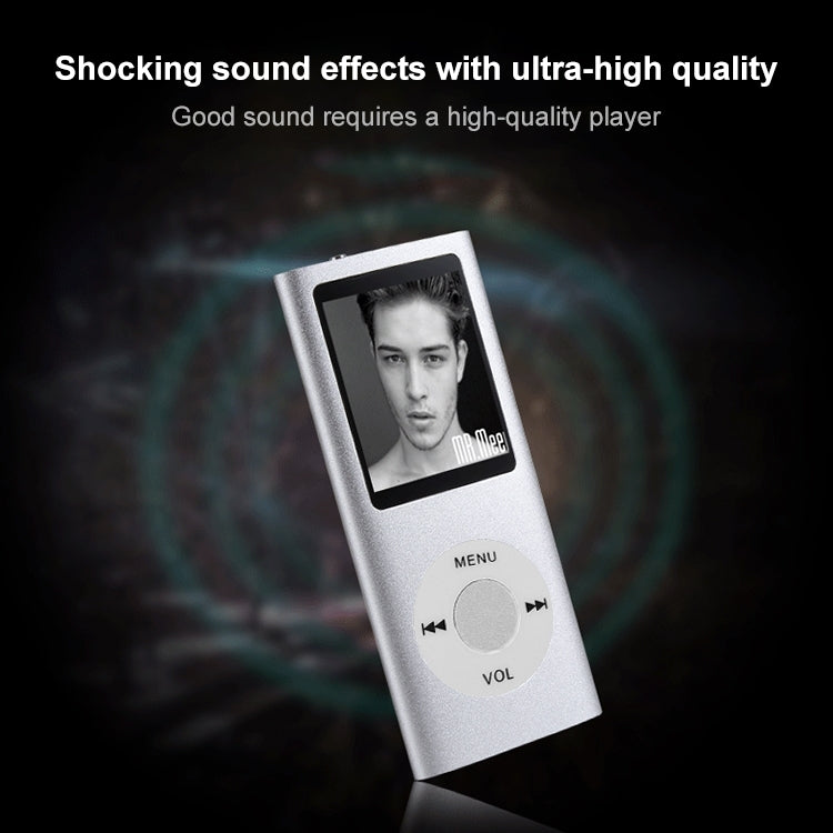 1.8 inch TFT Screen Metal MP4 Player With 16G TF Card+Earphone+Cable(Black)