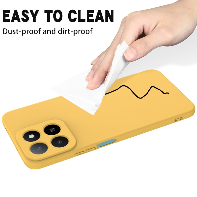 For Honor X5b / X5b Plus Solid Color Liquid Silicone Dropproof Full Coverage Phone Case(Yellow) - free shipping - PMC TechLife - Order now!