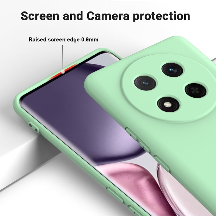 For Honor X9c / X60 Pro 5G Solid Color Liquid Silicone Dropproof Full Coverage Phone Case(Green)