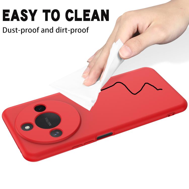 For Honor X9c Smart / X60 Solid Color Liquid Silicone Dropproof Full Coverage Phone Case(Red) - free shipping - PMC TechLife - Order now!