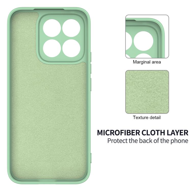 For Honor X8c 4G Solid Color Liquid Silicone Dropproof Full Coverage Phone Case(Green)