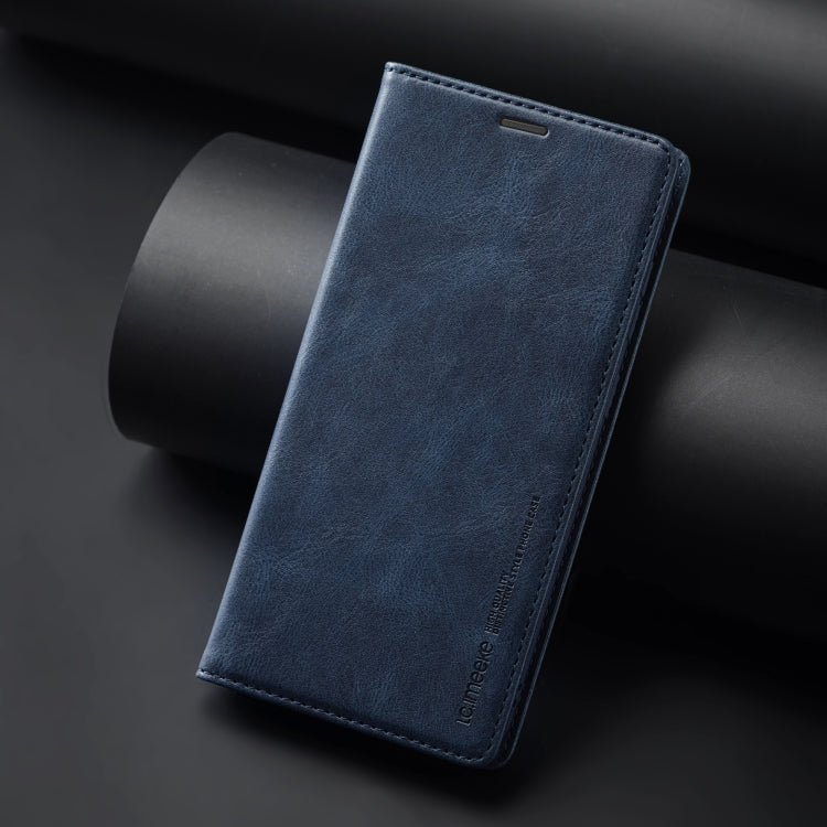 For Samsung Galaxy S24+ LC.IMEEKE RFID Anti-theft Leather Phone Case(Blue)