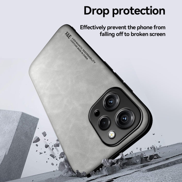 For Xiaomi Redmi K70E Skin Feel Magnetic Leather Back Phone Case(Light Grey)