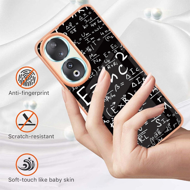 For Honor 90 5G Electroplating Marble Dual-side IMD Phone Case(Equation) - Honor Cases by PMC TechLife | Online Shopping South Africa | PMC TechLife | Buy Now Pay Later Mobicred