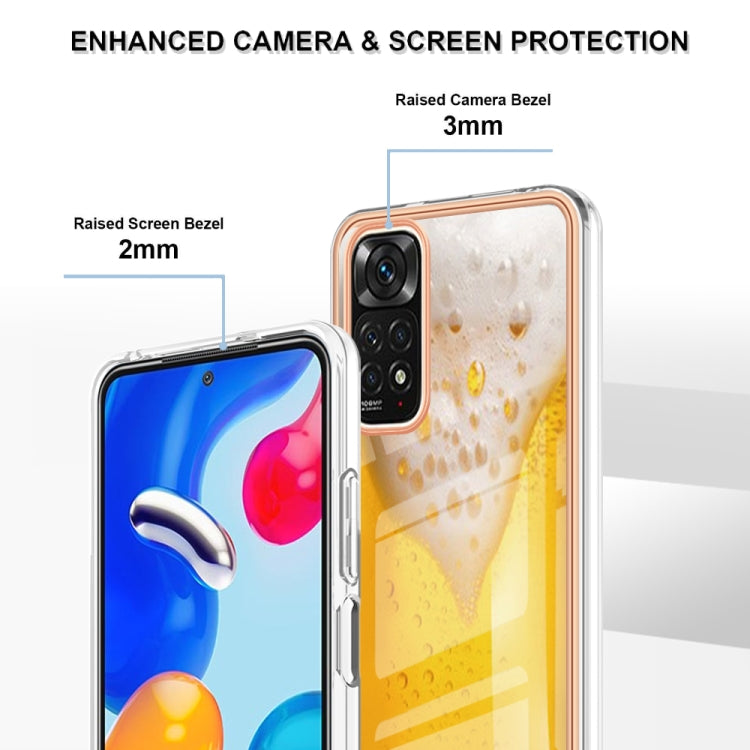 For Xiaomi Redmi Note 11s / Note 11 4G Electroplating Marble Dual-side IMD Phone Case(Draft Beer) - free shipping - PMC TechLife - Order now!