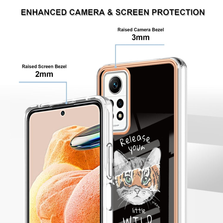 For Xiaomi Redmi Note 12 Pro 4G Global Electroplating Marble Dual-side IMD Phone Case(Natural Growth) - free shipping - PMC TechLife - Order now!