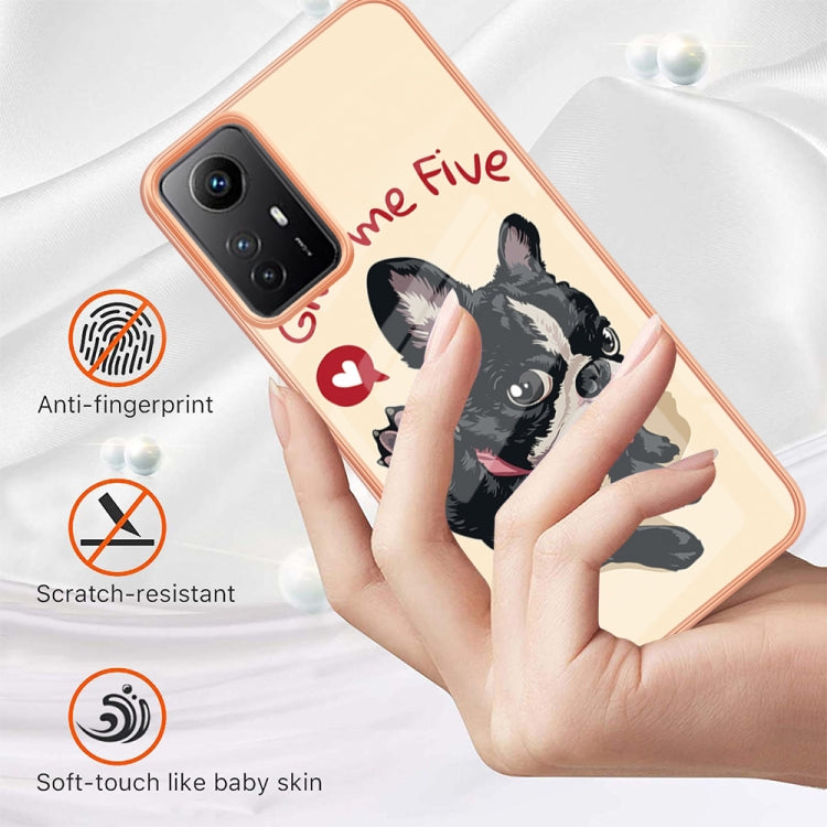 Xiaomi Redmi Note 12S 4G Electroplating Marble Dual-side IMD Phone Case(Lucky Dog) - Xiaomi Cases by PMC TechLife | Online Shopping South Africa | PMC TechLife | Buy Now Pay Later Mobicred