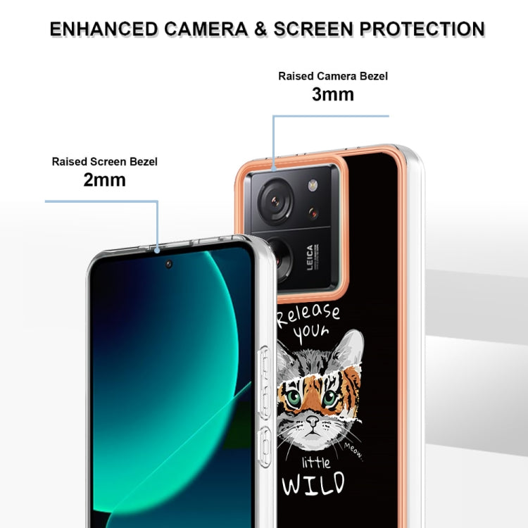 For Xiaomi 13T/13T Pro Electroplating Marble Dual-side IMD Phone Case(Natural Growth)