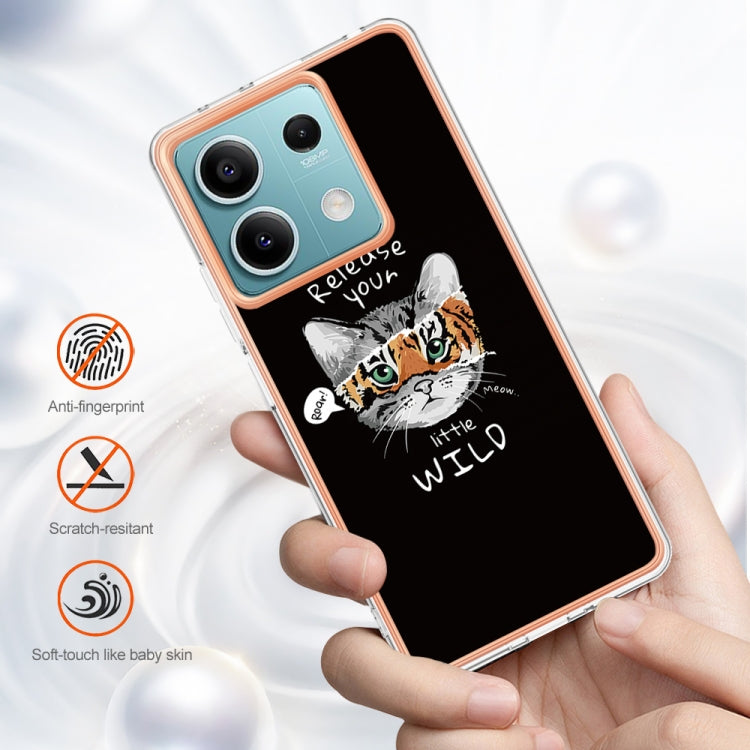 For Xiaomi Redmi Note 13 5G Electroplating Marble Dual-side IMD Phone Case(Natural Growth) - Note 13 Cases by PMC TechLife | Online Shopping South Africa | PMC TechLife | Buy Now Pay Later Mobicred