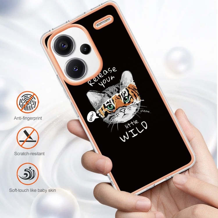 For Xiaomi Redmi Note 13 Pro+ 5G Electroplating Marble Dual-side IMD Phone Case(Natural Growth) - Note 13 Pro+ Cases by PMC TechLife | Online Shopping South Africa | PMC TechLife | Buy Now Pay Later Mobicred